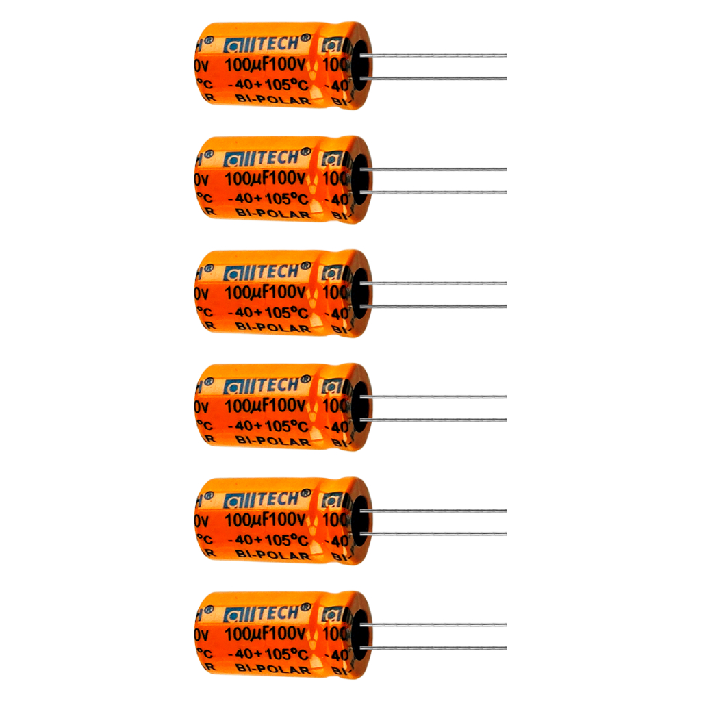 Kit 6x Capacitor Bipolar 100x100 100uf 100v Para Alto Falante