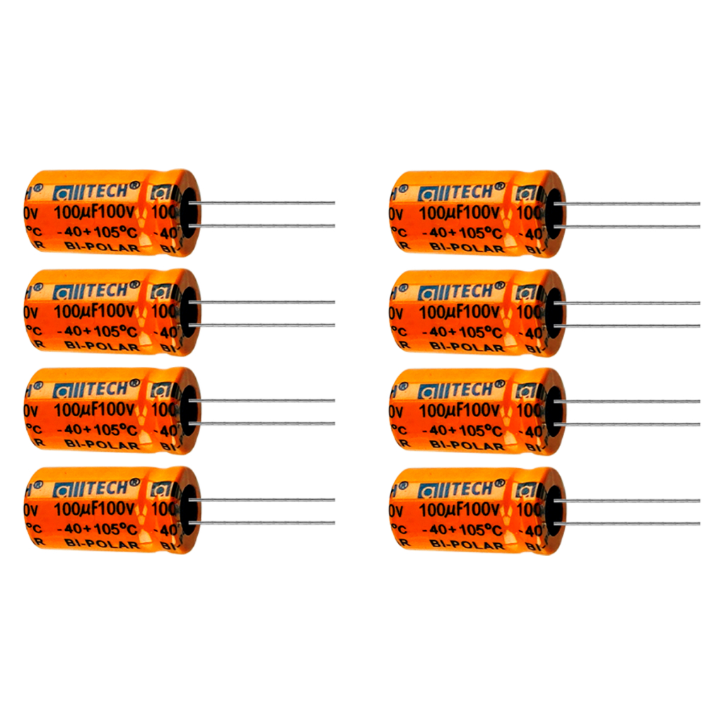 Kit 8x Capacitor Bipolar 100x100 100uf 100v Para Alto Falante