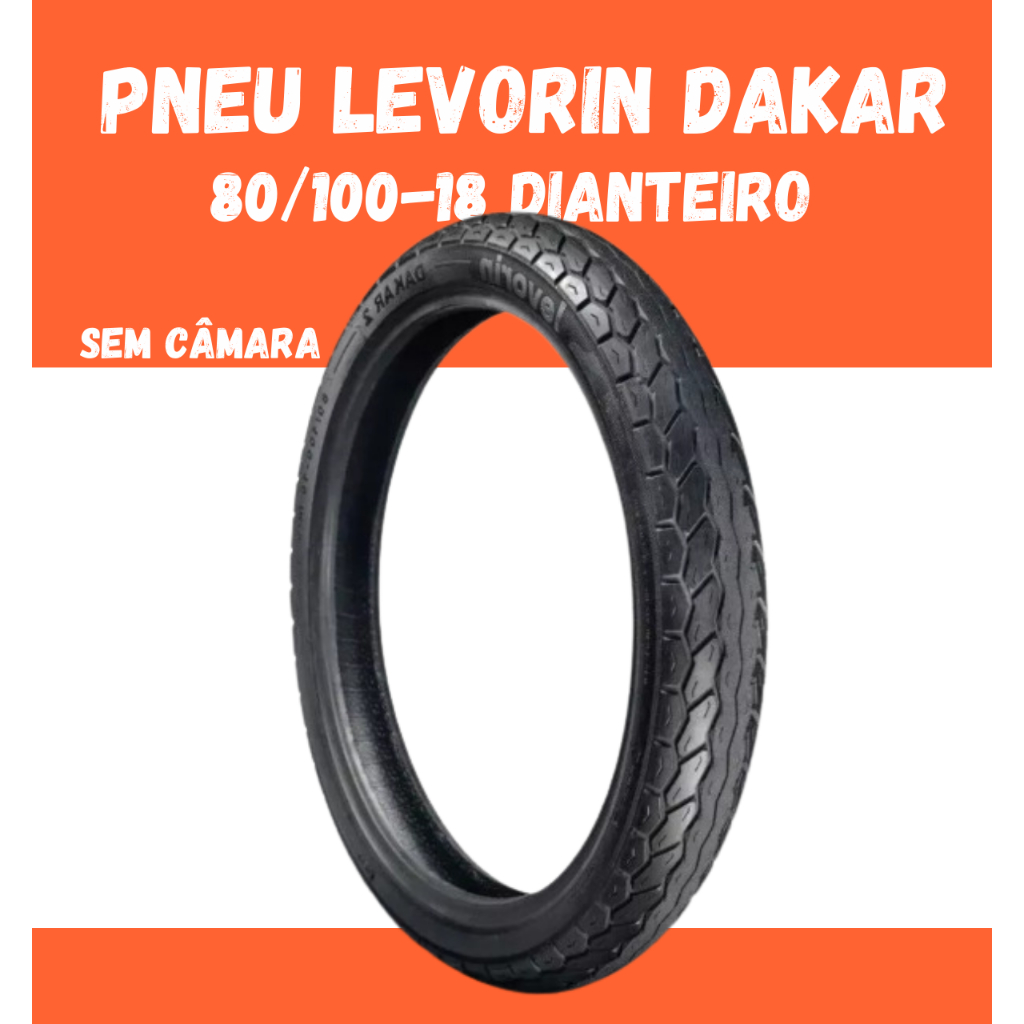 Pneu Dianteiro Cbx 150 Titan Fan Ybr 80/100-18 Levorin S/c
