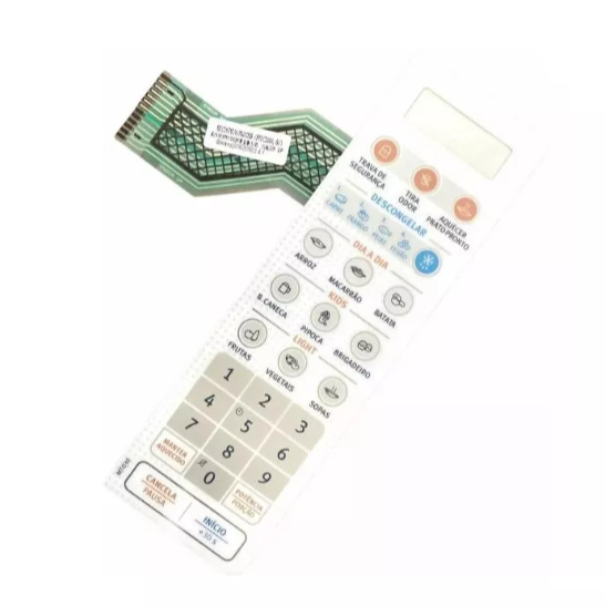 MEMBRANA PAINEL CONTROLE MICRO-ONDAS ELECTROLUX ORIGINAL 253069005521 A07970901