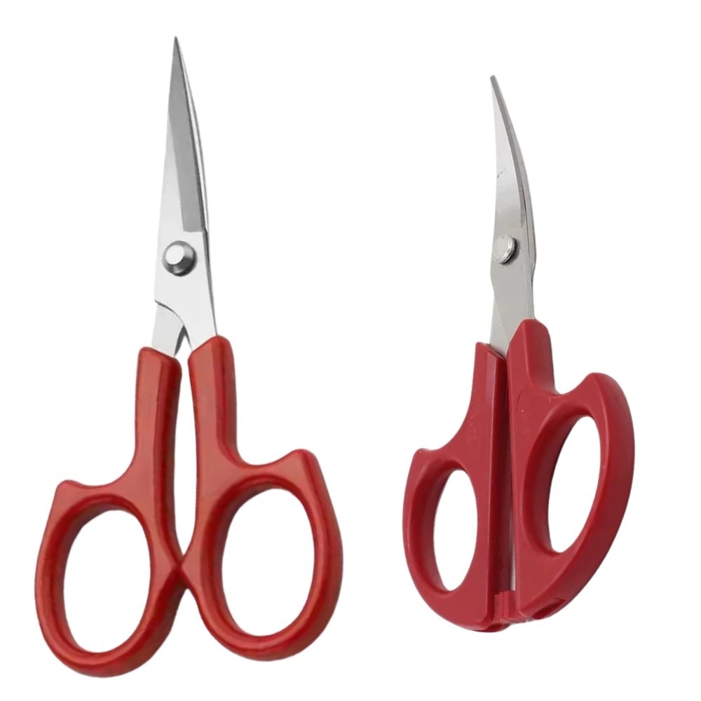 Tesoura de Bordado Ponta Curva ou Reta Lamina de Aço PIN em Oferta na Shopee