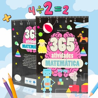 Aprendendo De Forma Divertida E Fácil | 365 Atividades Matemática Exercícios Apostila Para Crianças em Oferta na Shopee