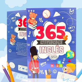 Livro : 365 Atividades Inglês | Apostila De Estudos Infantil C Exercícios E Desenhos - Para Crianças em Oferta na Shopee