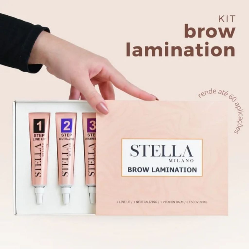 Kit Stella Milano para Brow Lamination com Anvisa