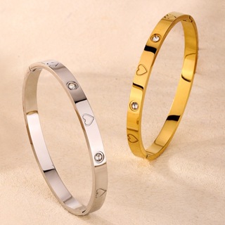 Pulseira de amor de alta qualidade em aço titânio 18K que não desbota em Oferta na Shopee