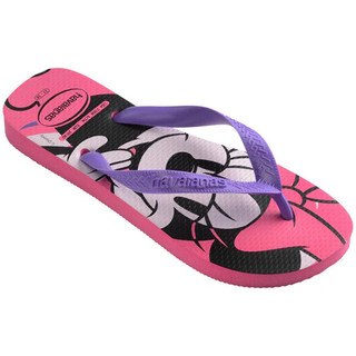 Chinelo Havaianas Top Disney Minnie Mickey Rosa Azul Feminino/Masculino