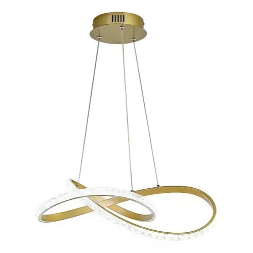Lustre Pendente Led Lp-302d Moderno 36w 3em1 Nitrolux 110V/220V MODELO CRISTAL SALA, QUARTO