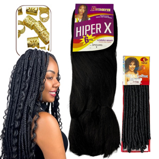 Kit Tranças Gypsy 1 Cabelo Jumbo Hiper X 1 Nina Softex em Oferta na Shopee