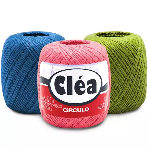 Linha de Croche Clea 125 Circulo Novelo Pequeno com 125 Metros em Oferta na Shopee