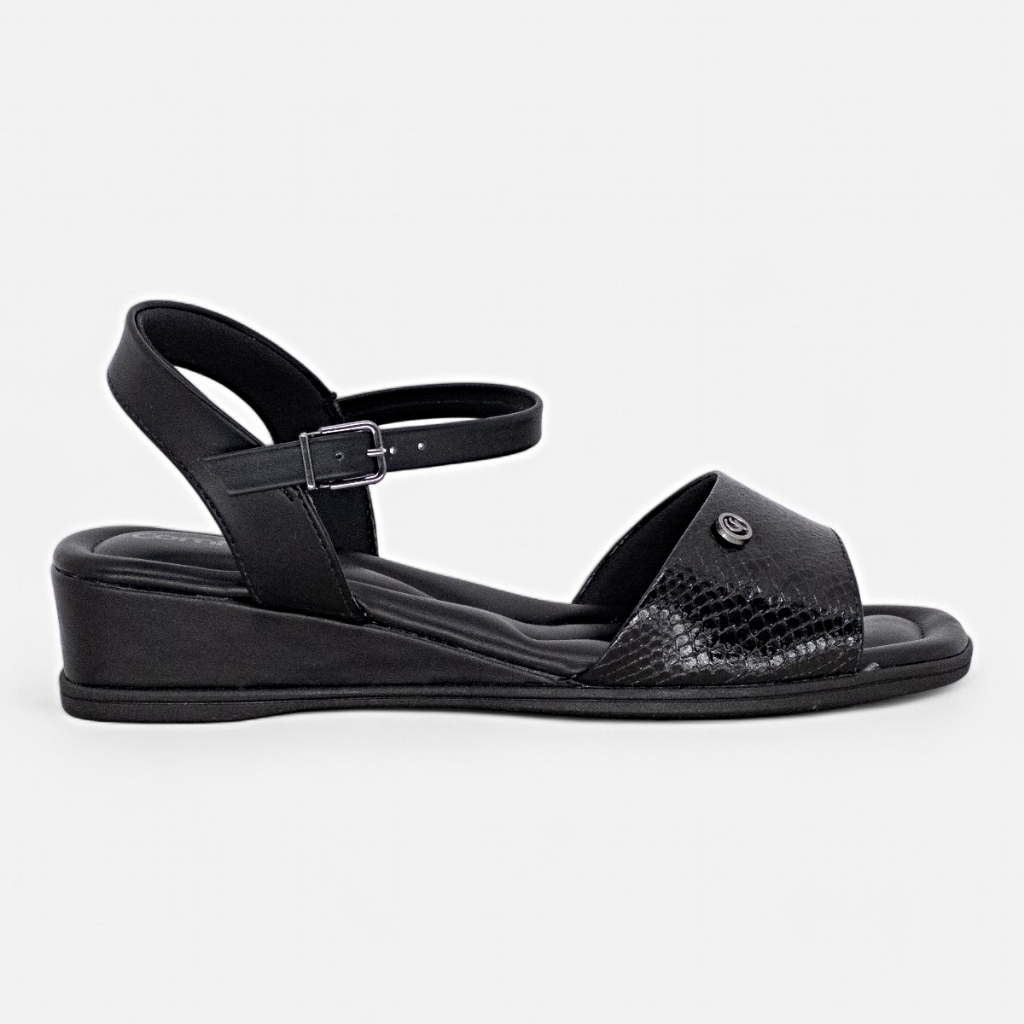 Sandalia Comfortflex Ortopedica Feminina Anabela Conforto Original