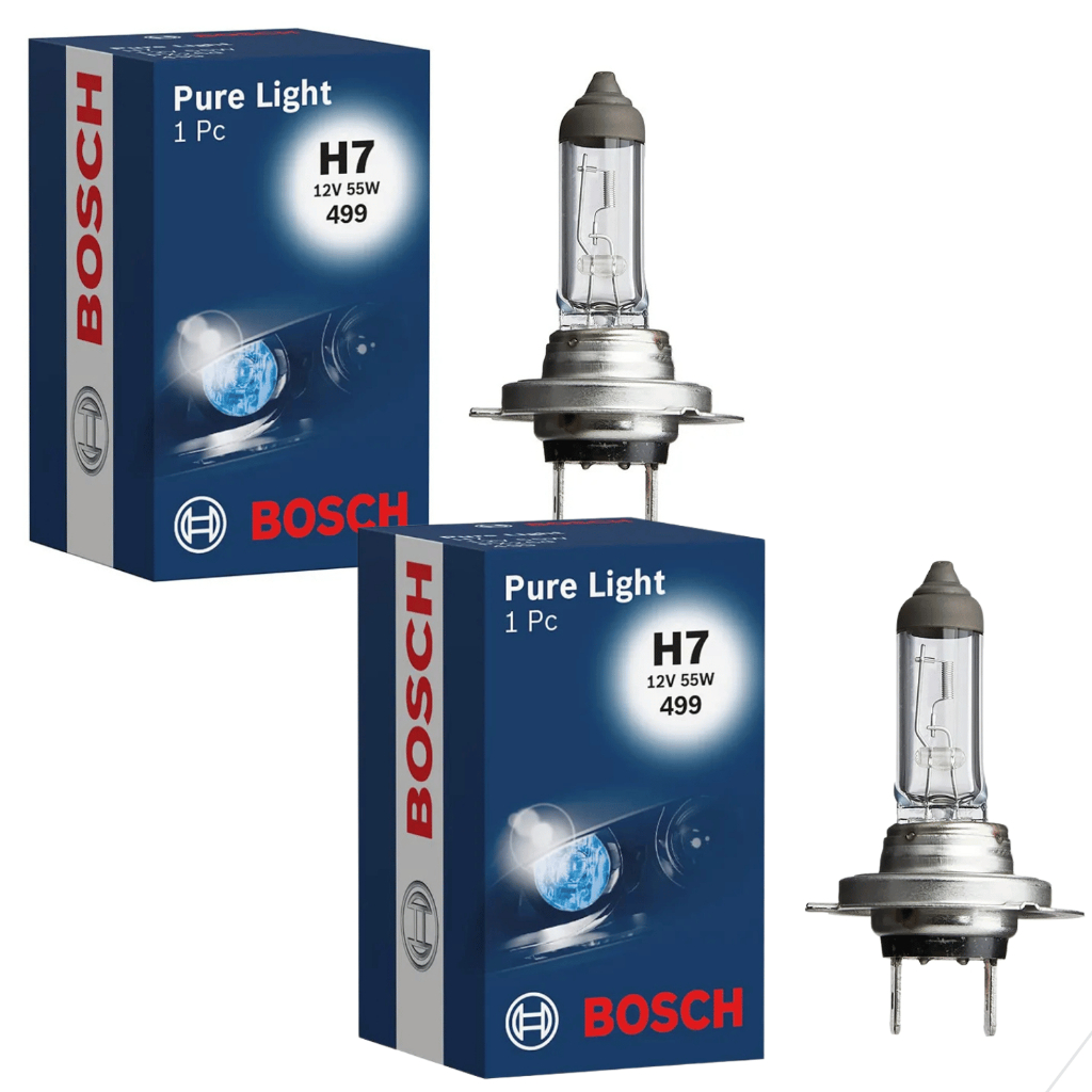 Par Lâmpada H7 Farol Carro Moto 12V 55W Bosch 1987302071 1987302777