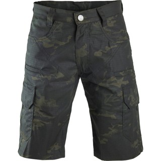 Bermuda Masculina Use Tático Cargo 8 Bolsos Ripstop Reforçada Camuflada Multicam Black