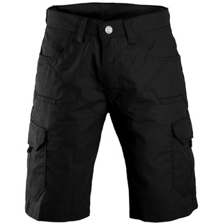 Bermuda Cargo Use Tático Masculina Preta 8 Bolsos Reforçada em Ripstop