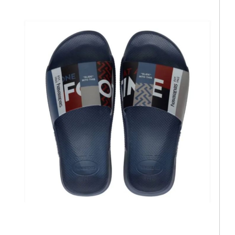 Chinelo Slide Print/ Slide Brasil/Stradi Classic Havaianas Adulto Unissex Anatômico antiderrapante