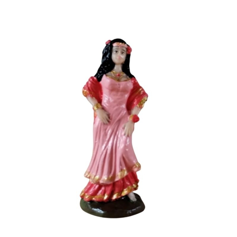 Imagem Cigana roupa rosa 13 cm umbanda candomblé religião