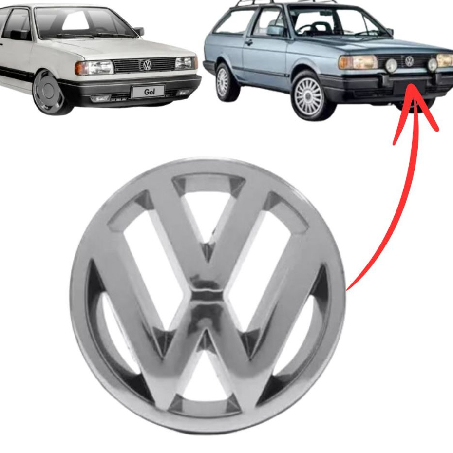 Emblema da Grade GOL VOYAGE PARATI SAVEIRO Quadrado 91 a 95 - Cromado ou Preto em Oferta na Shopee
