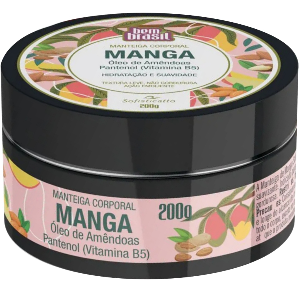 MANTEIGA CORPORAL MANGA SOFISTICATTO COSMÉTICOS HIDRATAÇÃO E SUAVIDADE