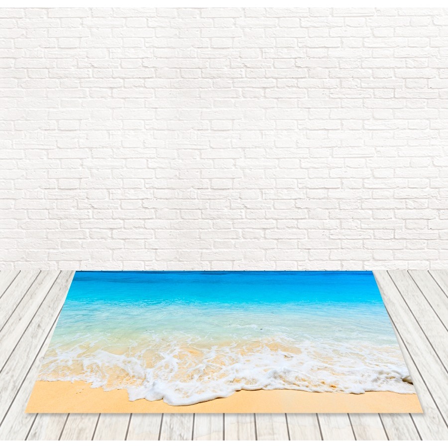 Tapete Em Lona Semibrilho Diversos Modelos Praia em Oferta na Shopee