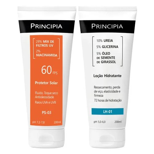 Principia kit Protetor solar corporal PS-03  FPS 60 + LH-01