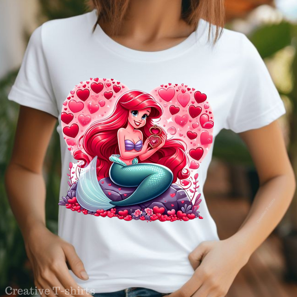 Camisa Estampada Ariel Camiseta para Todos: Blusa Femininas, Masculina e Infantis. Exclusivas!