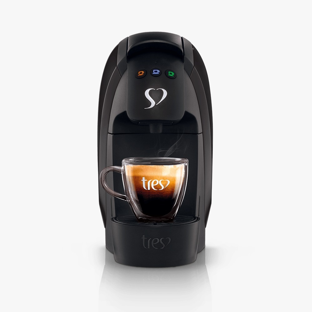 Cafeteira 3 Corações Espresso Luna Automática Preta 127V
