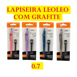 Lapiseira Leo Leo 15Cm 0.7 Com Tubo Contendo 12 Grafites Para Escrita Escolar Lápis Útil Escritório em Oferta na Shopee