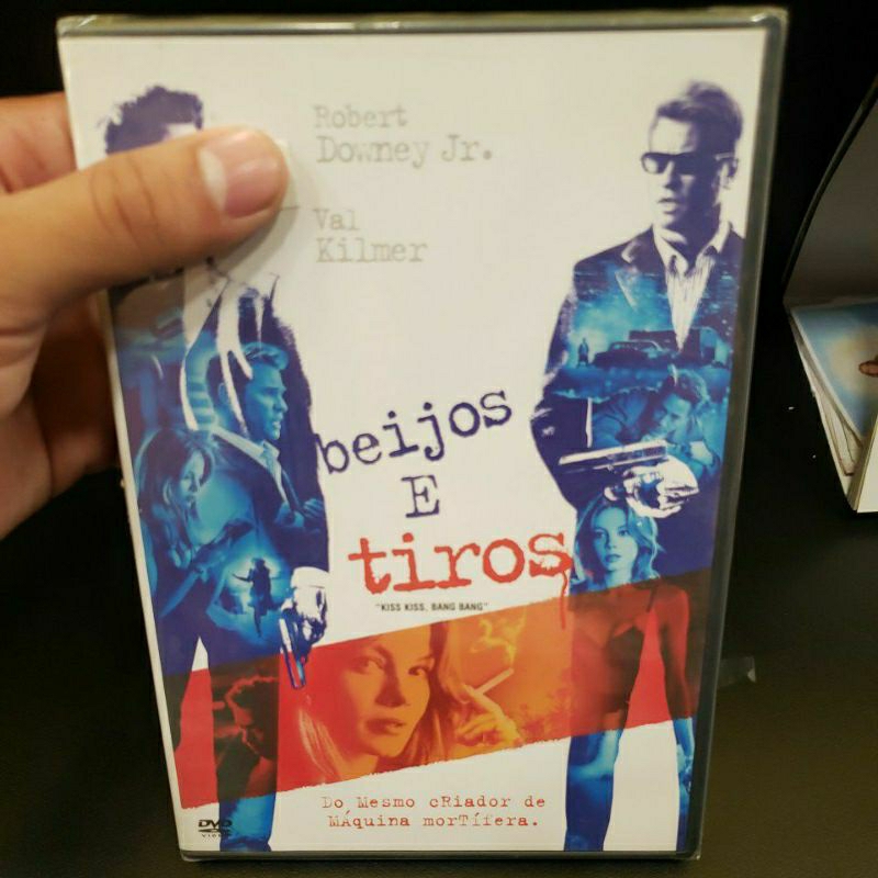 BEIJOS E TIROS - ROBERT DOWNEY JR. - VAL KILMER - DVD LACRADO