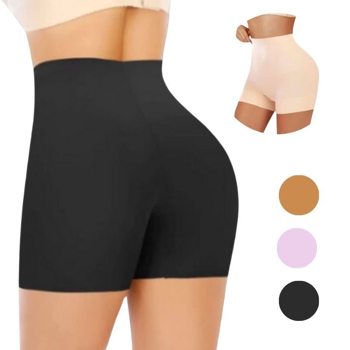 Kit 2 Short Cinta Modeladora Aperta Barriga Reduz Medida e Culote Calcinha Modeladora Segunda Pele Alta Compreesão