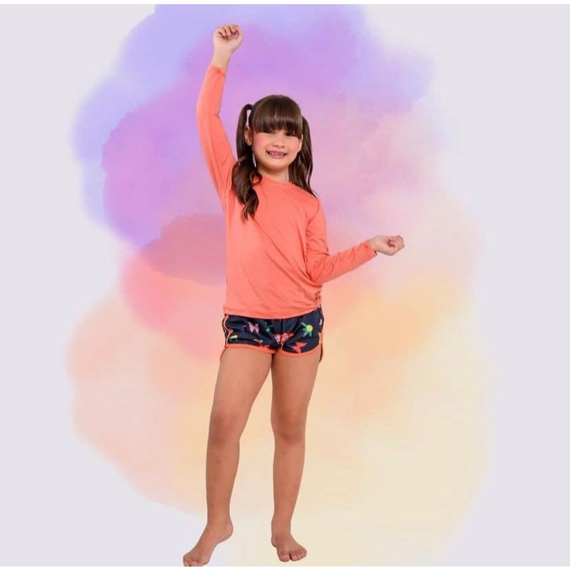 Camisa UV Infantil proteção solar - Masculino e feminina - Menino e menina - bebe - Blusa UV