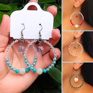 PAR DE BRINCOS EM ARGOLA E GANCHO ARTESANAL FEMININO em Oferta na Shopee
