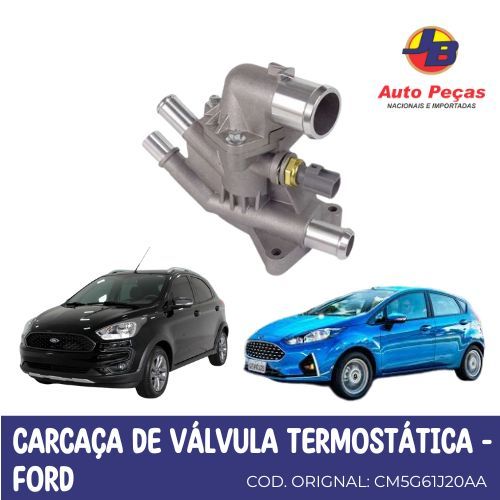 CARCAÇA DE VÁLVULA TERMOSTÁTICA FORD FIESTA E KA CM5G61J20AA em Oferta na Shopee