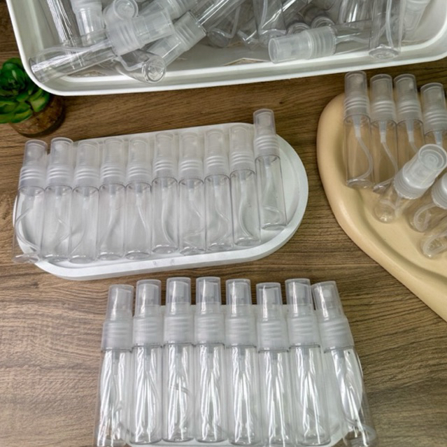 Kit C/50 Frascos Spray 15ml Embalagem Aromatizador Perfume Cheirinho Água de Lençóis Aromas Redondo