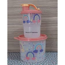 Tupperware Infantil Arco Íris Infantil Redondinha+ Copo Com Bico VARIAÇÃO👀💯