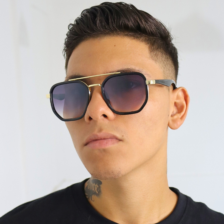 Óculos de Sol Caraíva Hexagonal Premium Vintage Oldstyle Retrô Aviador Clássico uv400 Unissex - Fashion Accessories