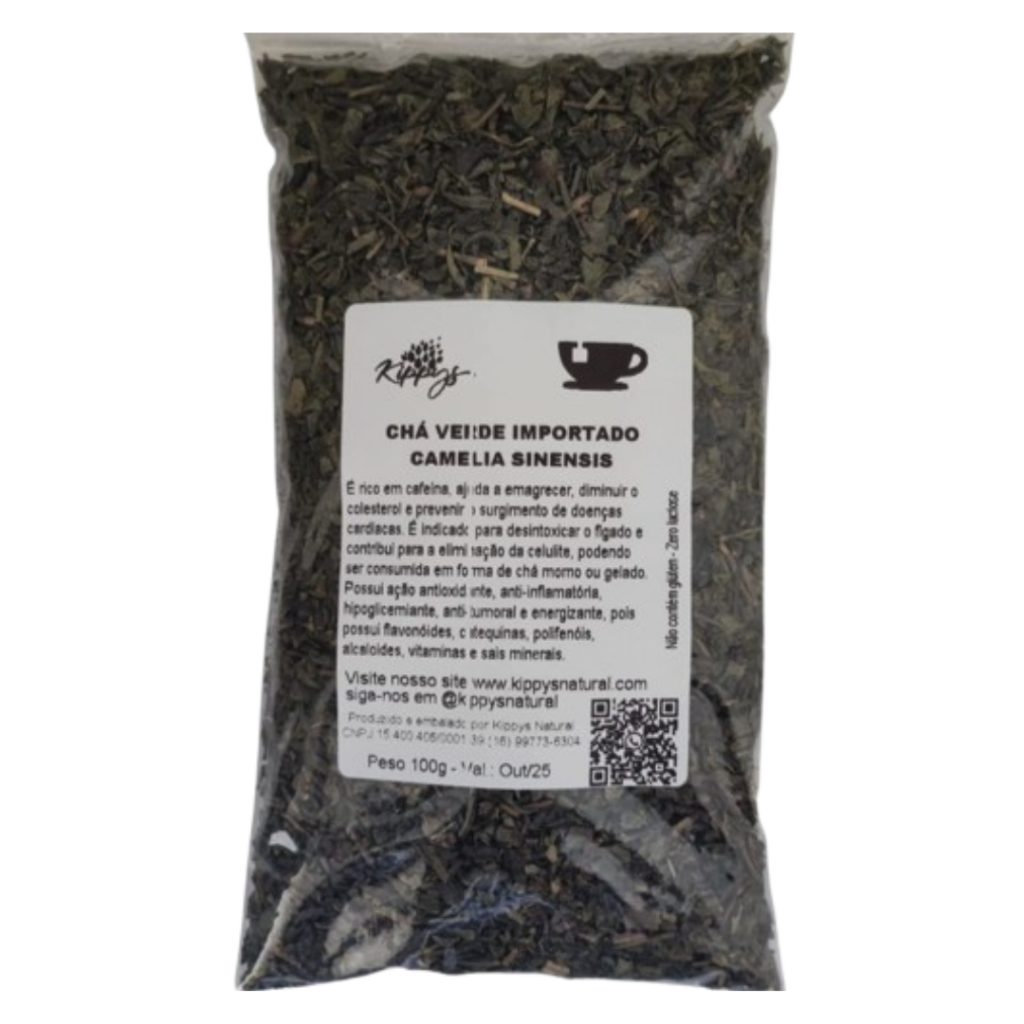 Chá VERDE Importado Camellia Sinensis 100g | Kippys Natural