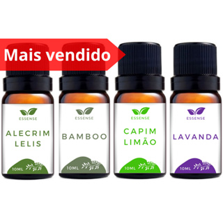 4 Essências Alecrim Lelis Bamboo Capim Limão Lavanda para Aromatizador Difusor Óleo Essencial 10ml em Oferta na Shopee