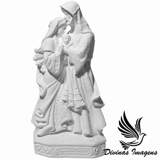 Imagem Sagrada Família Ternura 20cm Gesso Cru Retocado de Alta Qualidade em Oferta na Shopee