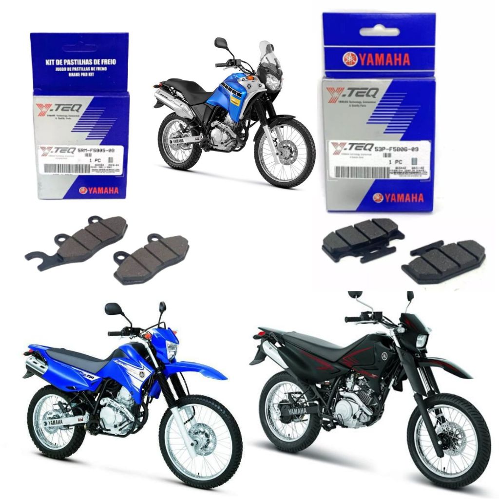KIT PASTILHA FREIO Y-TEQ ORIGINAL XTZ LANDER TENERE 250 2008 2009 2010 2011 2012 2013 2014 2015