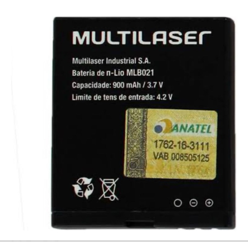 Batera Multilaser Modelo Mlb021 Original Garantia Boa