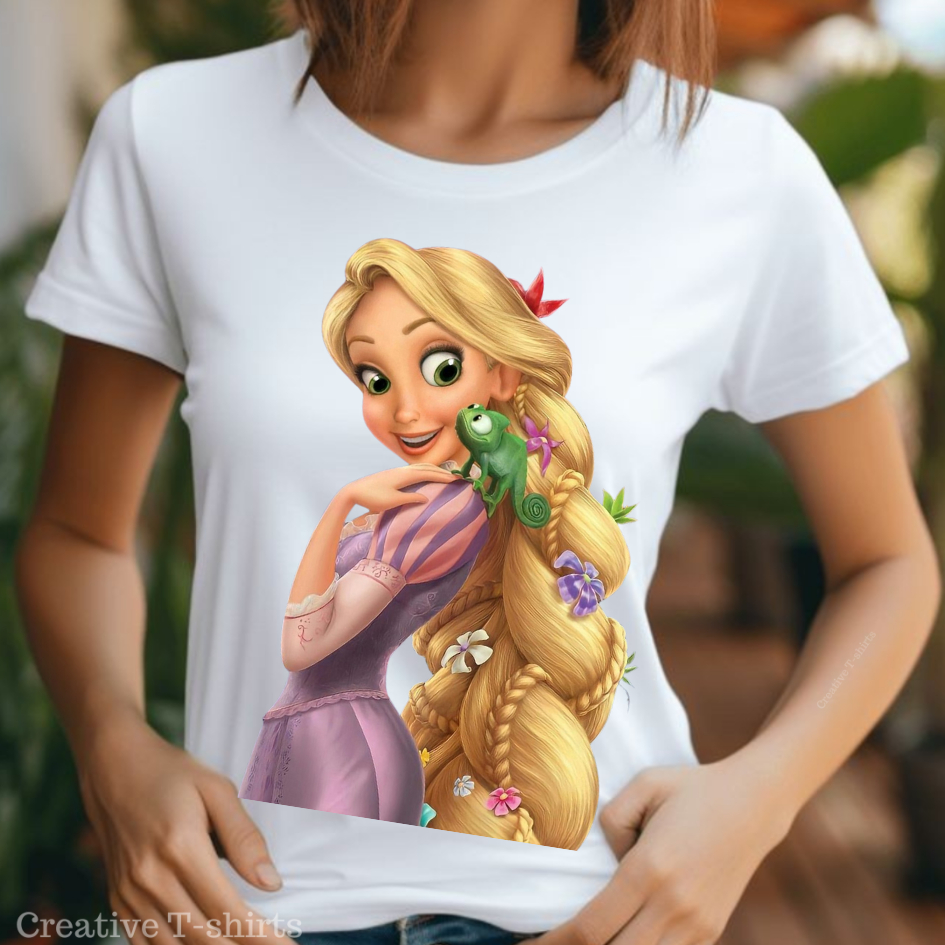 Camisa Estampada Rapunzel Camiseta para Todos: Blusa Femininas, Masculina e Infantis. Exclusivas!