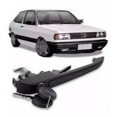 MACANETA EXTERNA DA PORTA DIANTEIRA VW GOL/ VOYAGE/ PARATI/ SAVEIRO/ SANTANA/ QUANTUM 87/94 PRETA COM FRISO PRETO (COM C