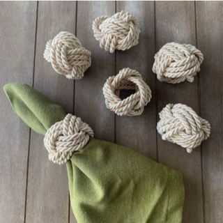 Kit 08 Porta Guardanapos Luxo Cordão São Francisco Decoração Mesa Posta Argolas Anel Sousplat em Oferta na Shopee