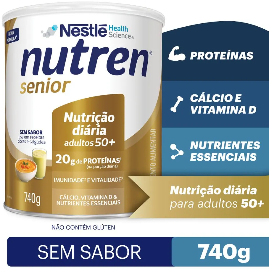 Nutren Sênior Sem Sabor 740Gr ORIGINAL em Oferta na Shopee