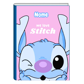 Caderno Brochura Personalizado STITCH - A4 GRANDE em Oferta na Shopee