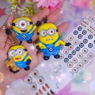 Olho Adesivo Resinado Minions para apliques de biscuit, eva e personalizados de luxo em Oferta na Shopee