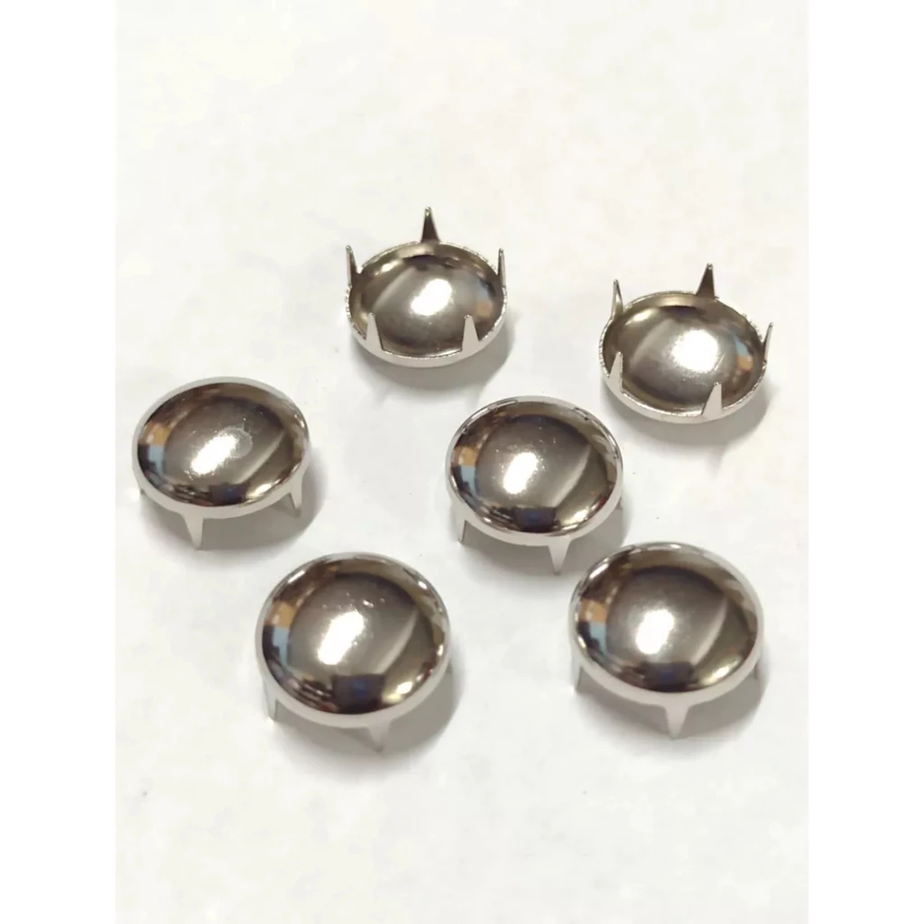 Grampo Cravo redondo 12mm 50 unidades grande para roupas em Oferta na Shopee