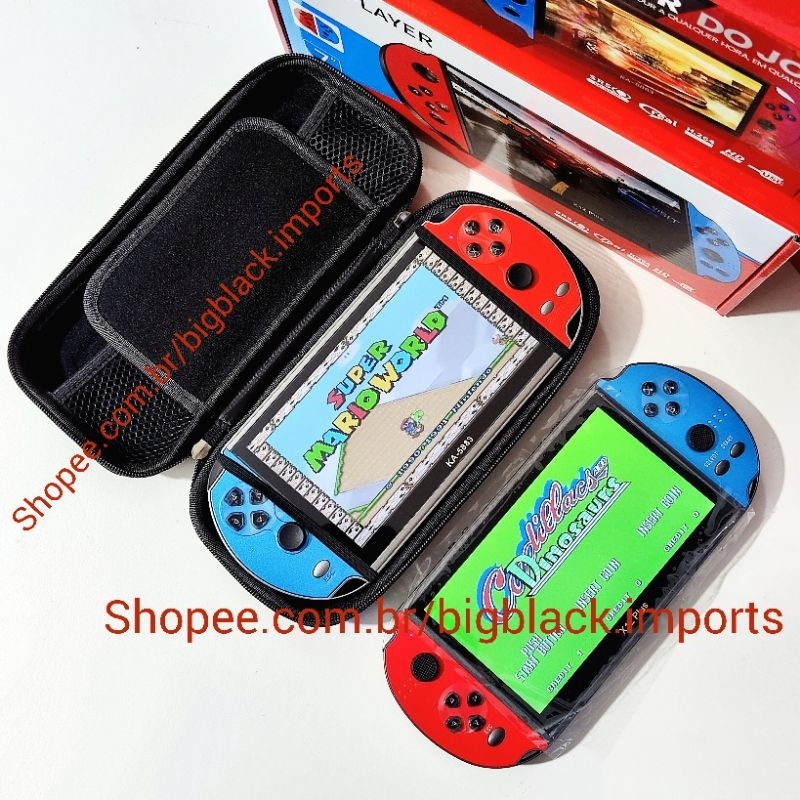 Case Capa Protetora Para Vídeo Game X12 Plus 7 Polegadas e Nintendo Switch V1 e V2