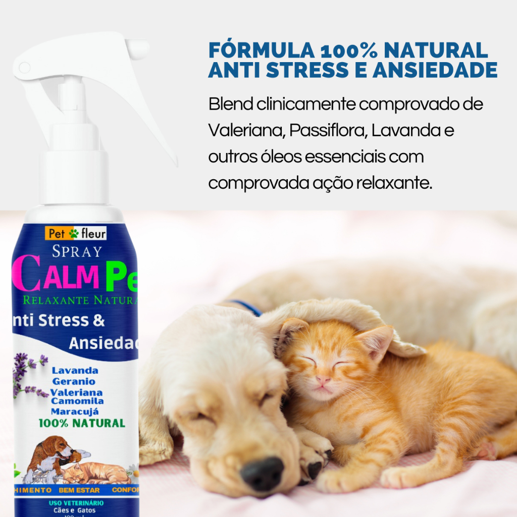 Imagem SPRAY CALMANTE NATURAL BLEND DE OLEOS ESSENCIAIS CALM PET