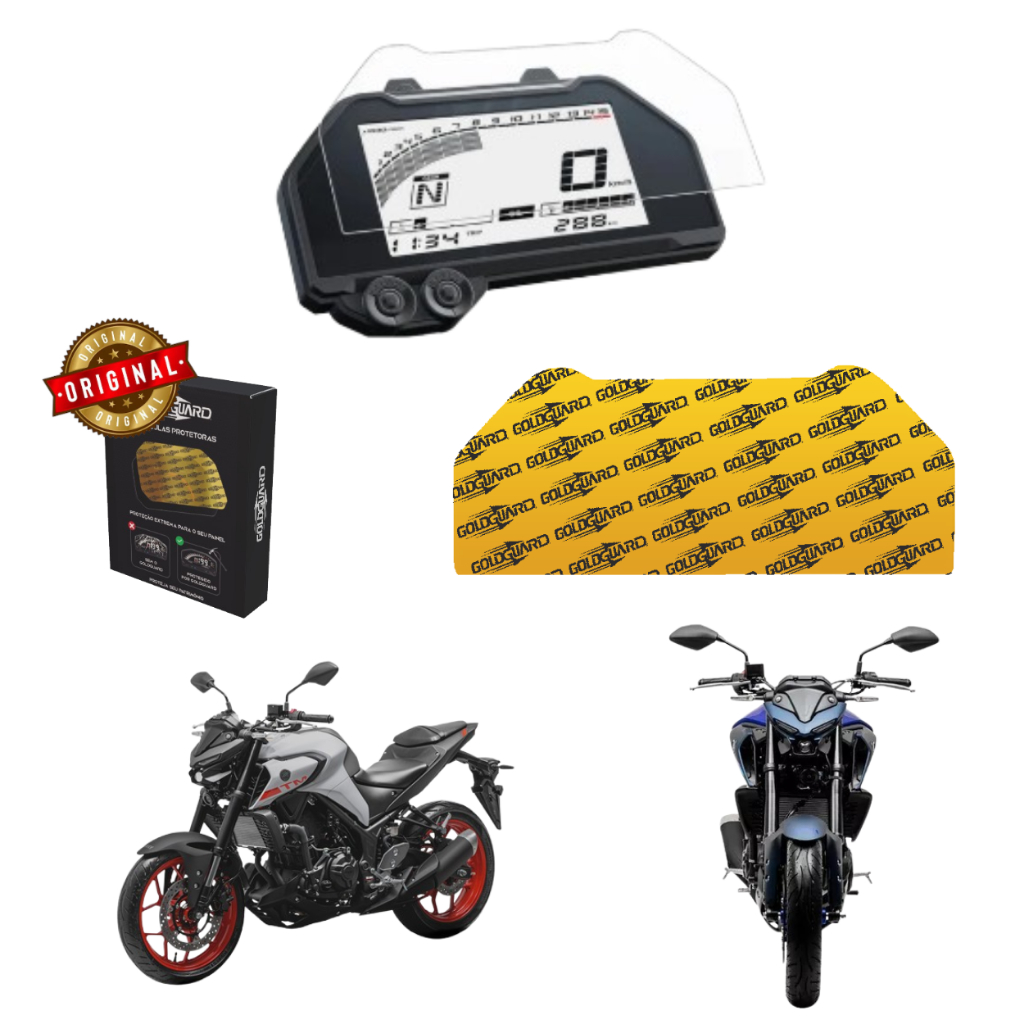 Película Protetor do Painel da Mt 03 Mt03 2020 2025 2026 em Diante Premium Acessórios Moto Yamaha