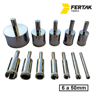 Serra Copo Diamantada Para Cerâmica Granito Mármore Vidro Fertak em Oferta na Shopee